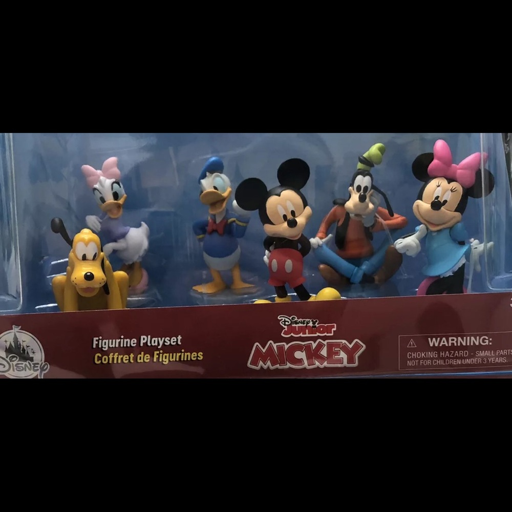 Disney Junior Mickey Figurine Playset (6) Clubhouse Minnie Pluto Goofy Cake Top